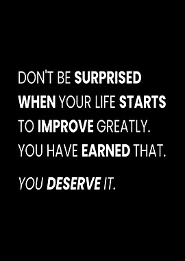 Inspirational Quote on Black Background