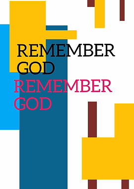 Remember God Abstract Art