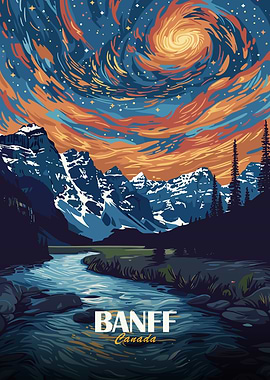 Banff Canada Landscape Art