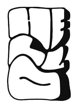 Abstract Black and White Graffiti Style