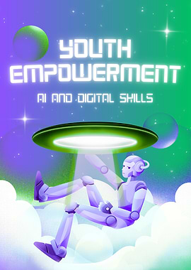Youth Empowerment AI Digital Skills Poster