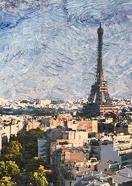 Eiffel Tower Paris Paris Impressionistic View