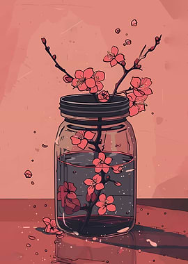 Cherry Blossoms in a Jar