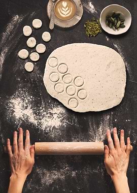 Baking Preparation with Coffee