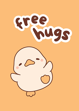 Free Hugs Cute Chick
