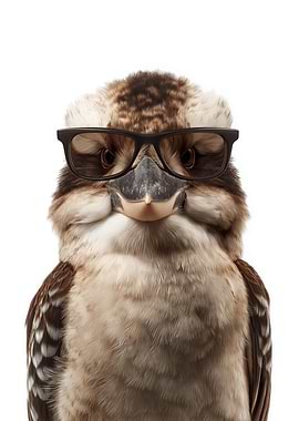 Cool Kookaburra with Sunglasses