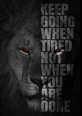 Keep Going When Tired, Not When You Are Done