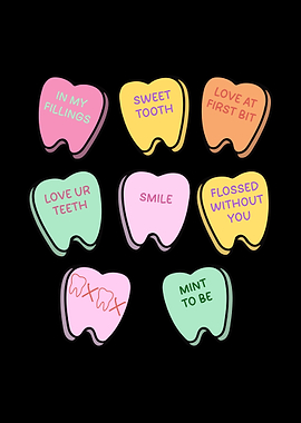 Dental Candy Hearts