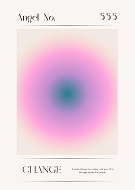 Angel Number 555 Change Poster