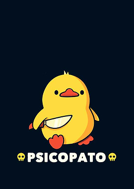 Psychopathic Duck with Knife