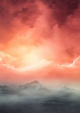 Dreamy Mountain Landscape