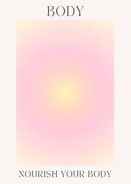 Nourish Your Body Gradient Art