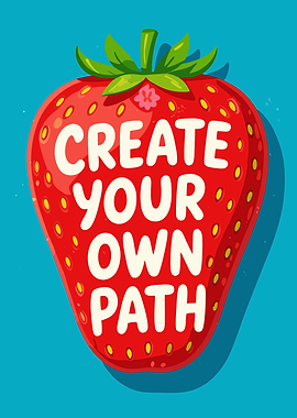 Create Your Own Path Strawberry Art