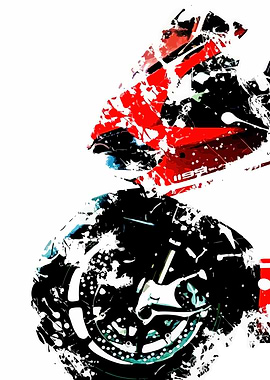 Abstract Motorcycle Art