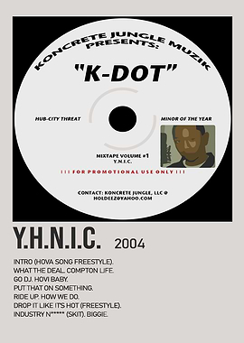 K-Dot Y.H.N.I.C. Mixtape Cover