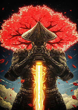 Samurai Glowing Sword