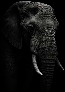 Wisdom in Wrinkles - African Elephant Portrait