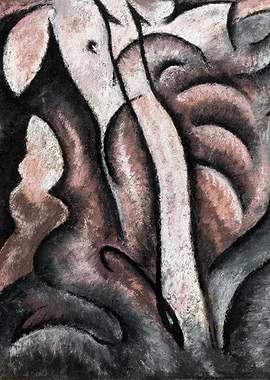 Abstract Pastel Drawing