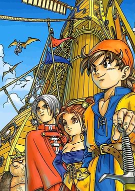 Dragon Quest XI Group on Airship