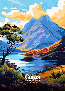 Cajas National Park, Ecuador Landscape