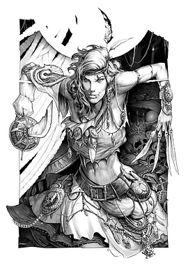 Pirate Woman Comics - Dark Fantasy Digital inks