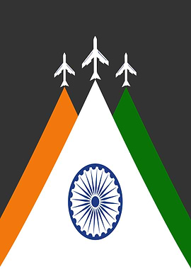 Indian Air Force Minimalist Design