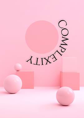 Pink Complexity Abstract