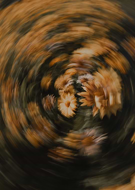 Blurred Floral Vortex