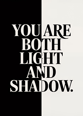 Light and Shadow Text Art