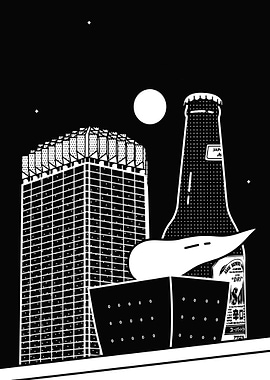 Asahi Beer Nightscape