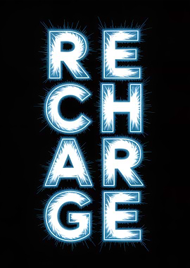 Recharge Text Art