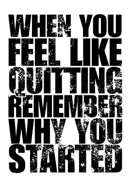 Inspirational Quote: Remember Why You Started