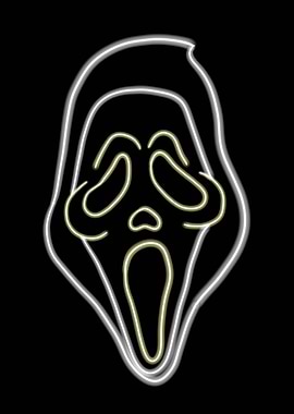 Scream Mask Neon