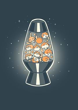 Lava cat lamp