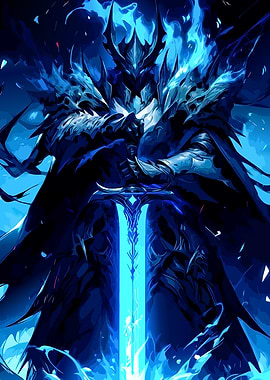 Blue Knight with Sword