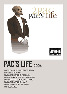 2Pac Pac's Life Album Cover Art