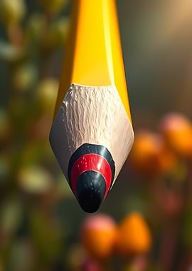 Macro Shot of a Sharpened Pencil