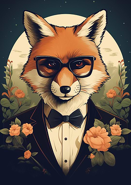 Dapper Fox Portrait