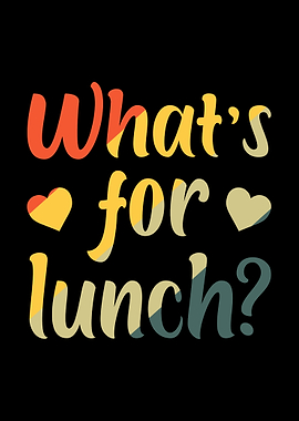 What's for lunch? Retro design