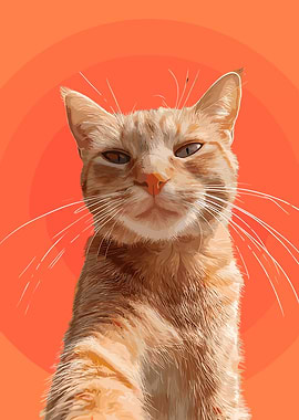 Orange Cat Portrait