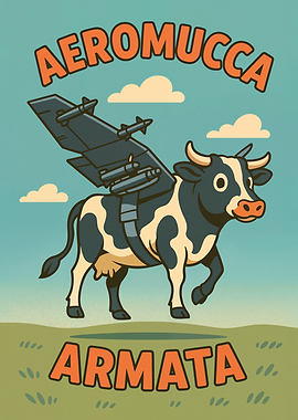 Aeromucca Armata - Italian brainrot animal meme