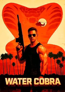 Water Cobra Action Movie Poster