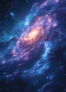 Vibrant Nebula in Deep Space