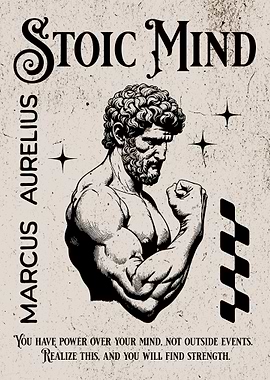 Stoic Mind Marcus Aurelius Poster