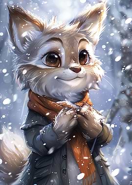Winter Fox Portrait