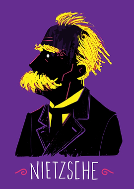 Nietzsche Portrait Illustration