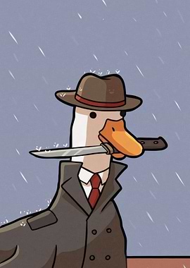 Goose Detective with Knife