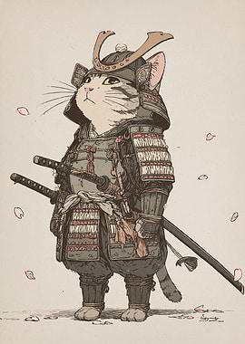 Samurai Cat Japanese