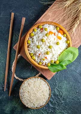 Rice with Peas and Carrots