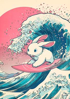 Surfing Bunny Wave